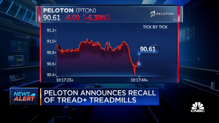 Peloton announces recall of all treadmills after reports of injuries, one death