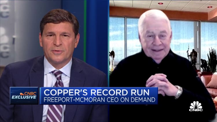 Freeport-McMoRan CEO on outlook for copper amid its record run