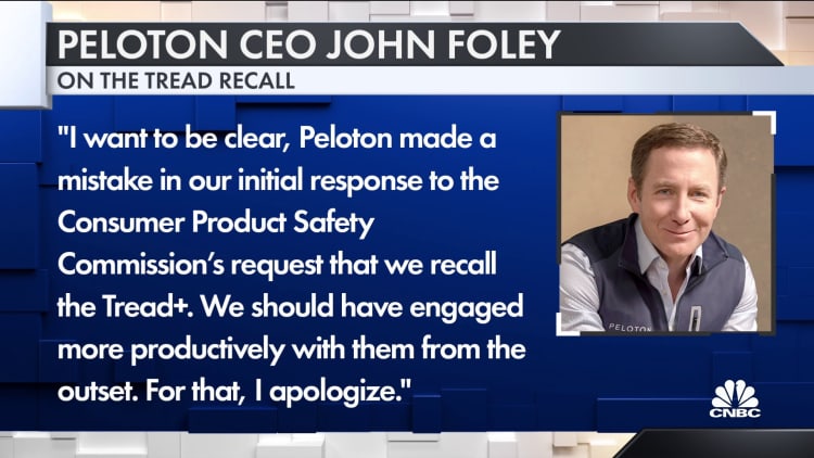 Peloton recalls treadmills after reports of injuries, one child death