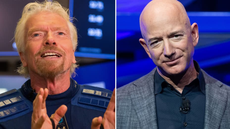 Branson vs. Bezos: How the two space-bound billionaires stack up
