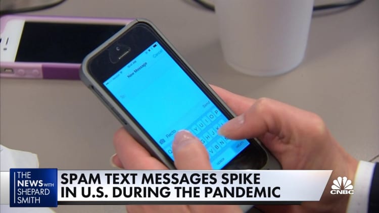 Spam text messages spike in the U.S. during the pandemic