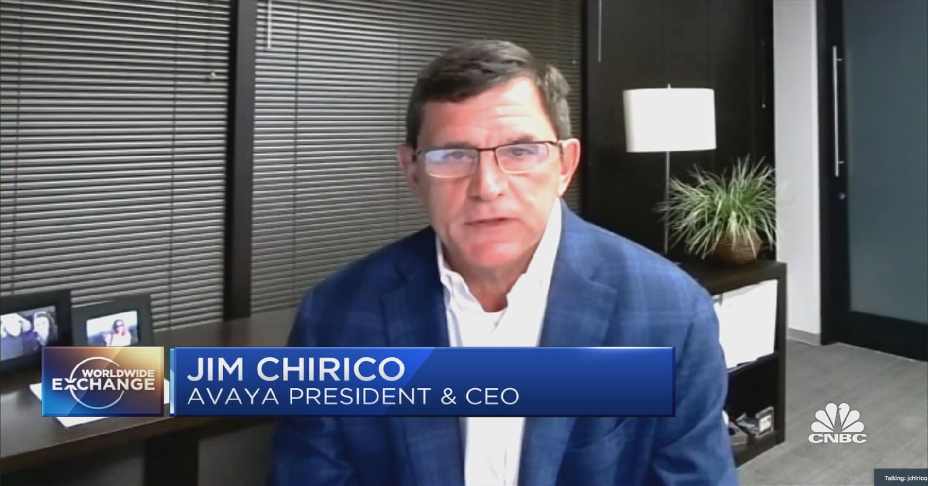 Avaya CEO Jim Chirico on Return-To-Work Technology