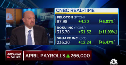 Jim Cramer on Peloton, Roku and Square quarterly earnings results