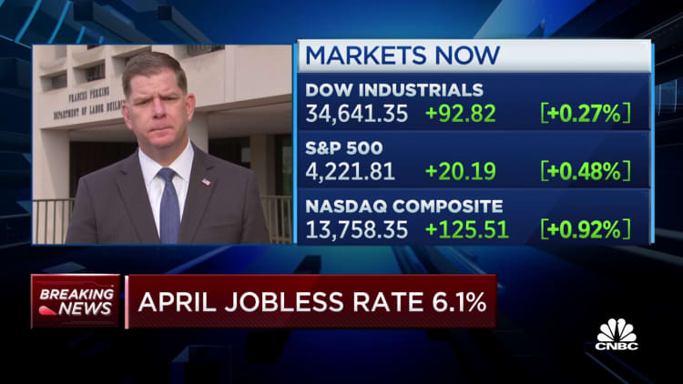 Labor Secretary Marty Walsh on April's disappointing jobs report