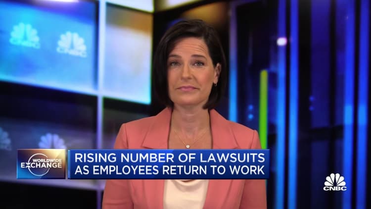 Number of lawsuits rise as employees return to work