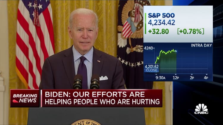 Biden on April jobs: Recovery is a marathon, not a sprint