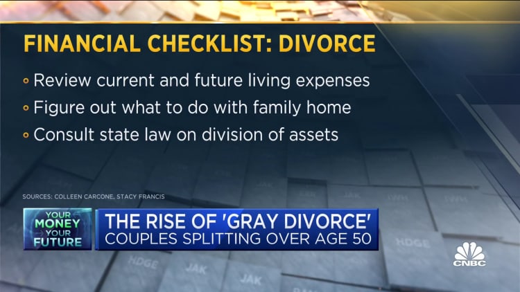 The rise of 'gray divorce,' as couples over age 50 split
