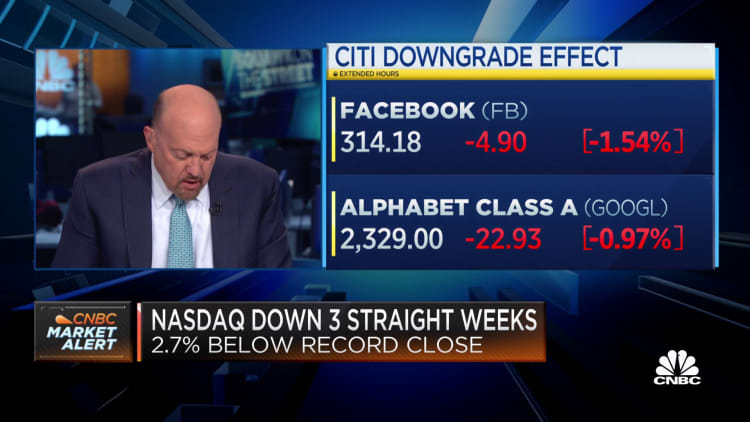 Cramer on Citi's downgrade of Facebook, Alphabet