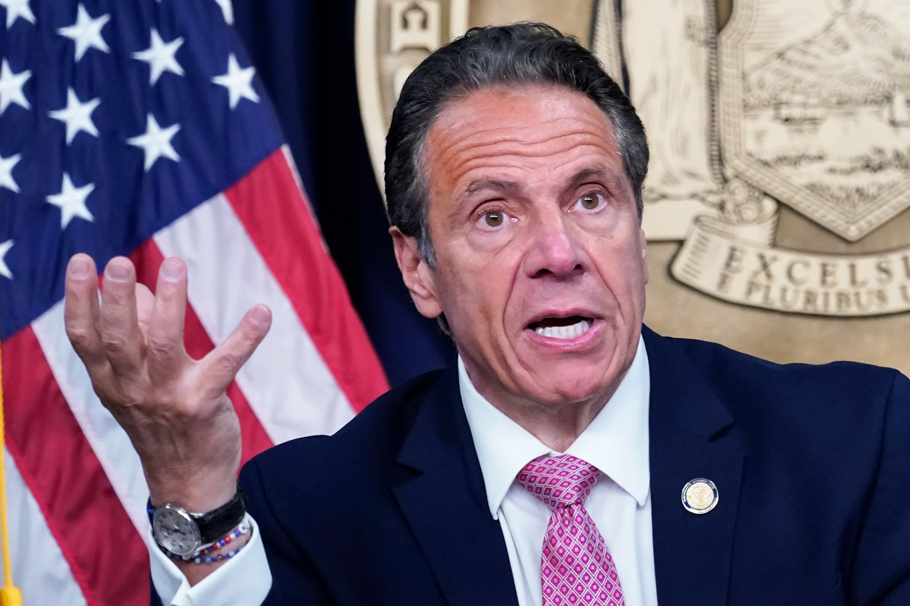 Gov. Cuomo mandates vaccinations for transit workers as New York's Covid cases s..