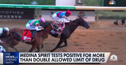 Medina Spirit tests positive for more than double allowed limit of drug
