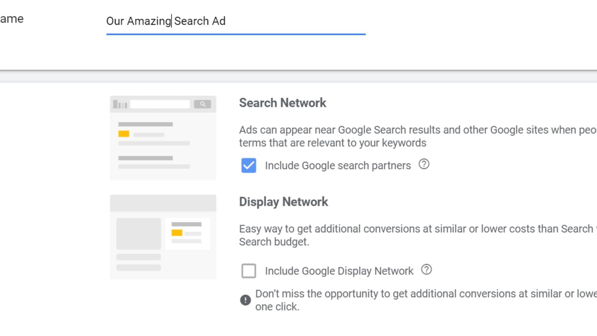 Buying a Search Ad in Google Ads