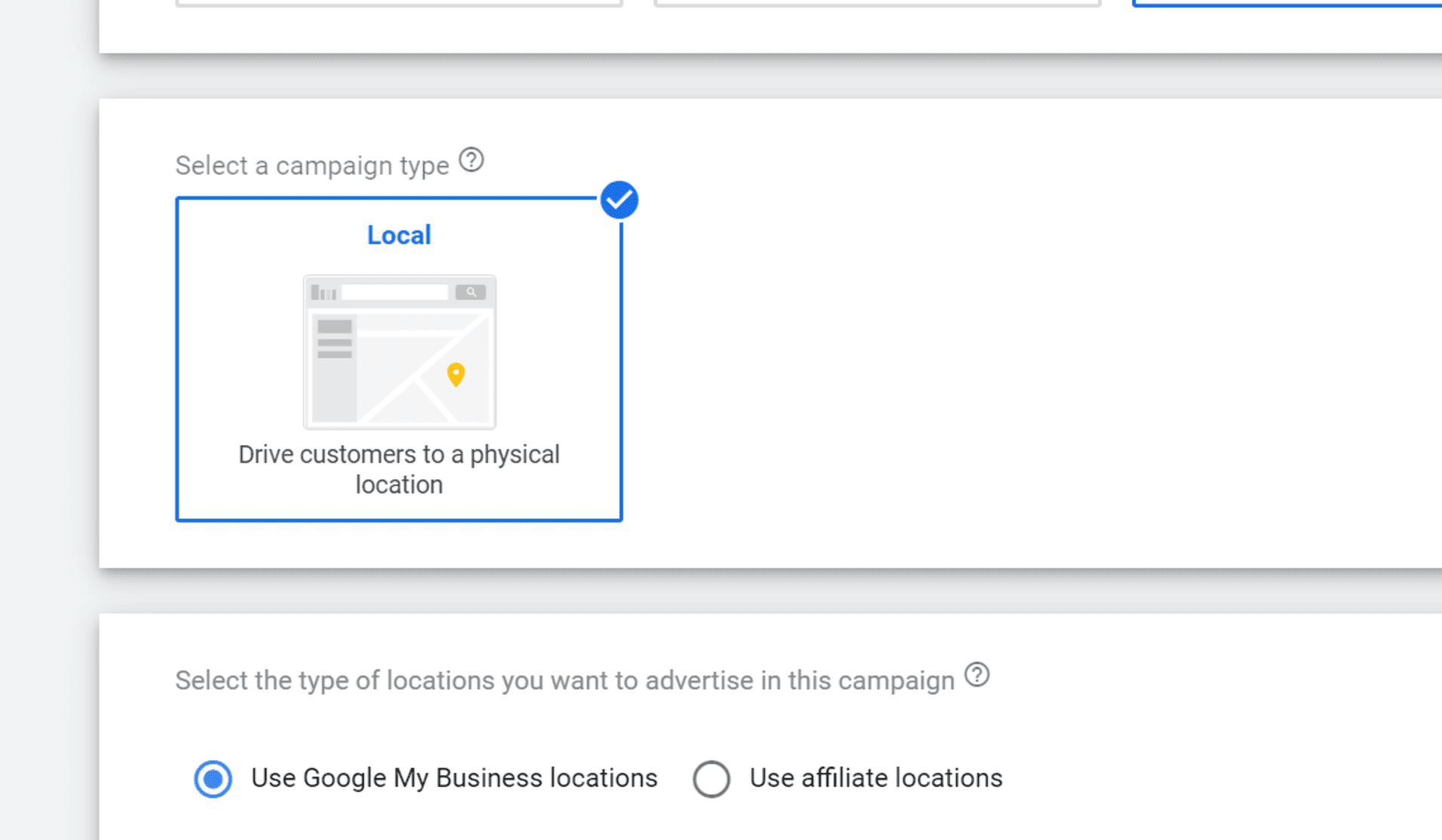 Buying a Maps Ad in Google Ads