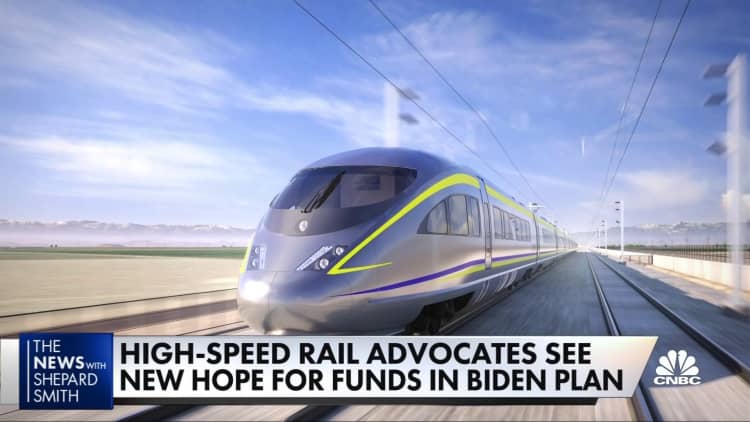 High-speed rail advocates see new hope for funds in Biden infrastructure plan