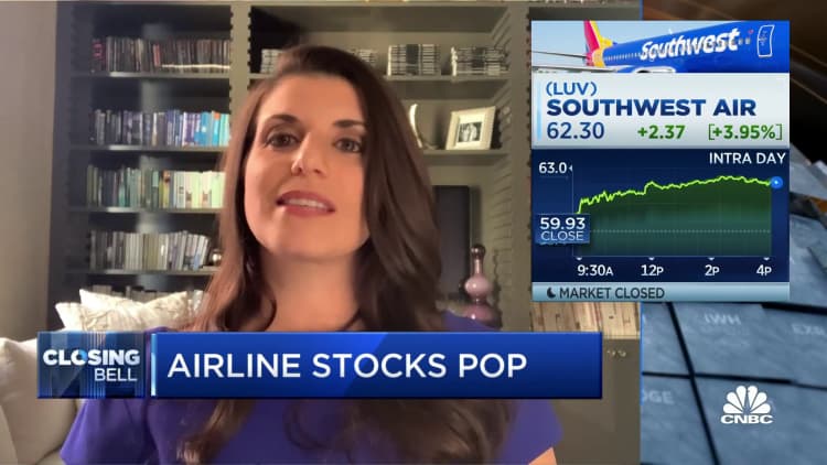 Jefferies analyst Sheila Kahyaoglu on popping airline stocks