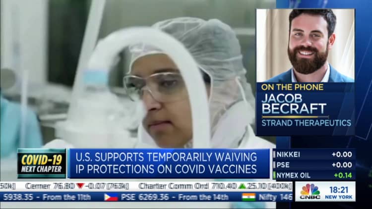 Strand Therapeutics CEO on why he opposes U.S. waiving rights to vaccine patents