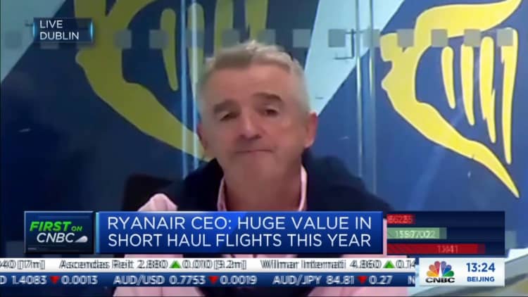 Ryanair CEO says prices could rise later this year as travel restrictions ease