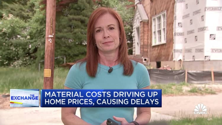 Material costs driving up home prices, causing delays