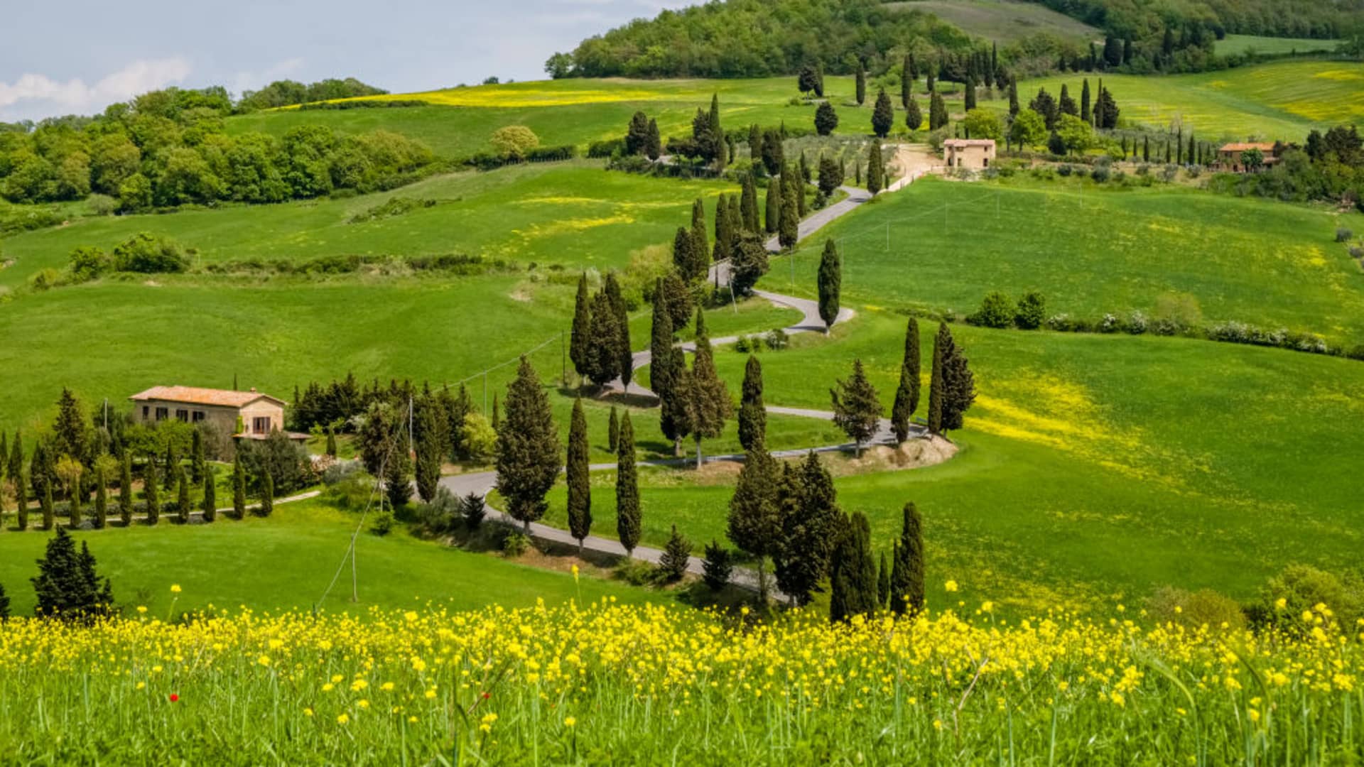 With 55 in all, Italy is tied with China for having the most UNESCO World Heritage Sites, though not all are crawling with tourists, such as the rural landscape of Tuscany's Val d'Orcia.