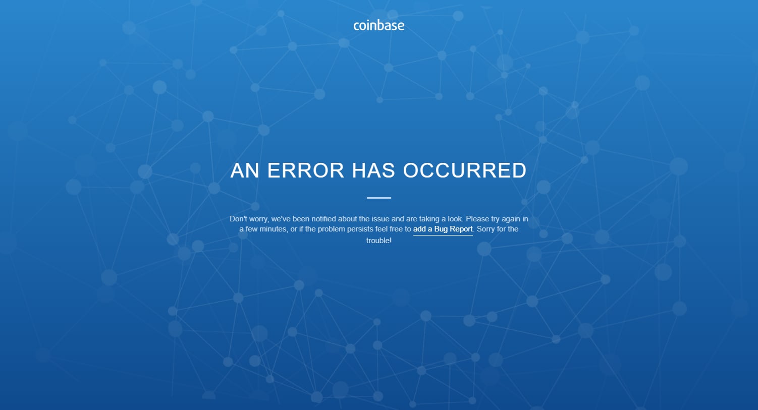 Coinbase is down for some users as Bitcoin sees massive sell-off