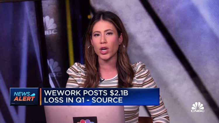WeWork posts $2.1 billion loss in Q1