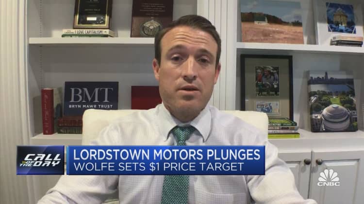 Lordstown Motors hits the skids after getting a $1 price target