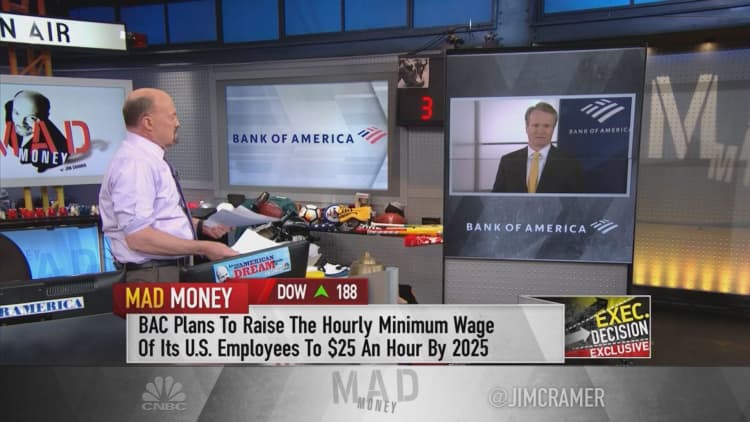 Bank of America CEO talks raising minimum wage to $25 an hour by 2025