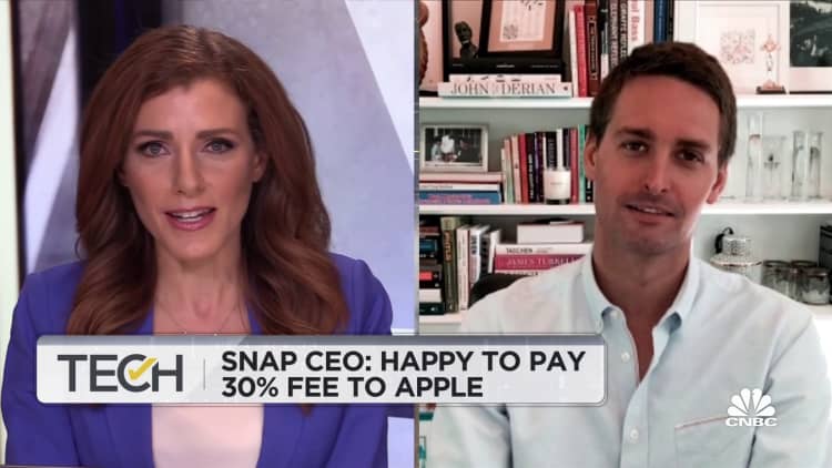 Snap CEO: We're happy to pay 30% fee to Apple