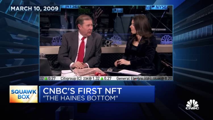 CNBC launches NFT of the 'Haines Bottom' for charity