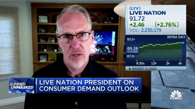 Live Nation President: We're seeing unlocked demand for concerts across the board