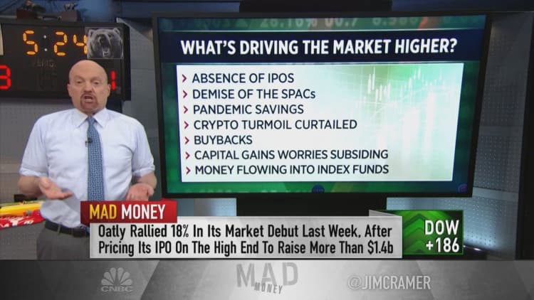 Jim Cramer explains why stocks could rally for the 'foreseeable future'