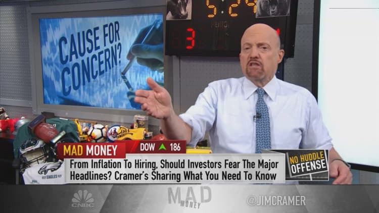 Cramer explains why he's not concerned the U.S. will face runaway inflation due to Covid recovery