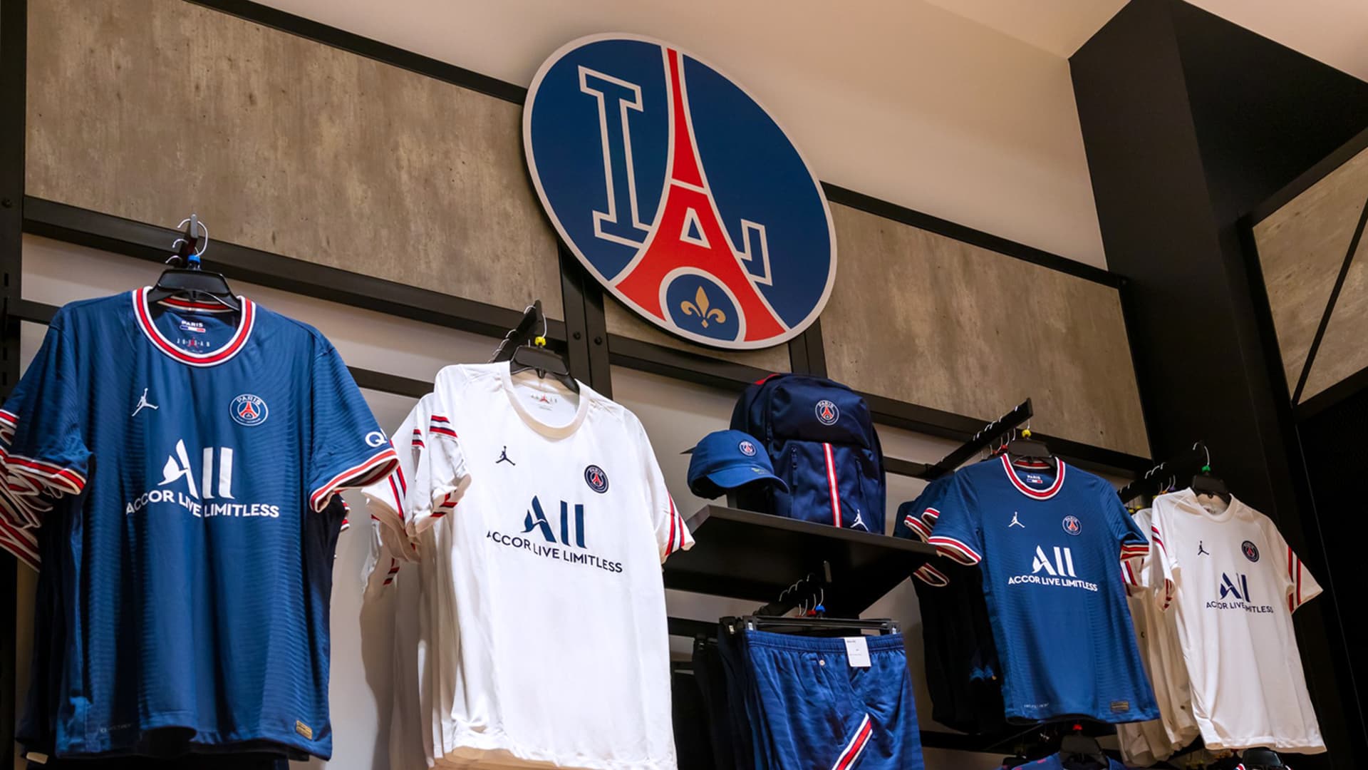 Paris Saint-Germain Football Club store which Fanatics is opening in Los Angeles.