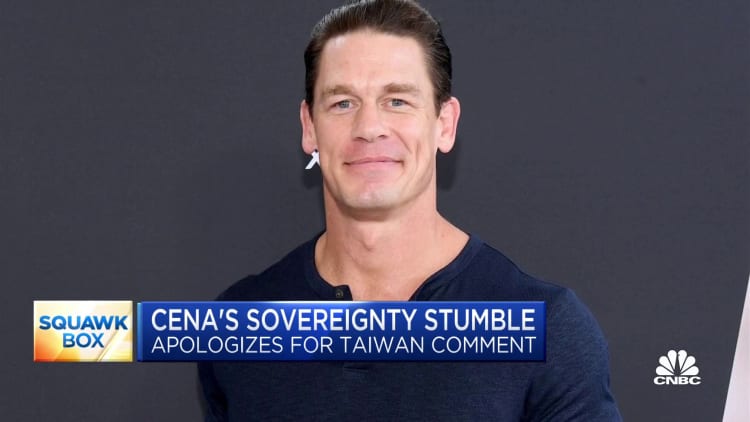 John Cena apologizes to China for calling Taiwan a 'country'