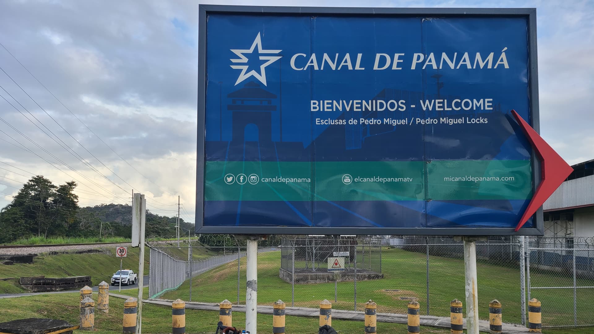 Andrew reaches the Panama Canal