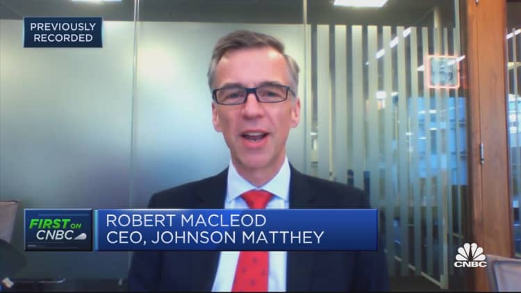 Expect high metal prices for the next few years: Johnson Matthey CEO