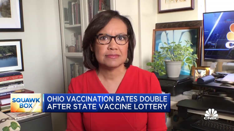 Ohio's Covid vaccination rates double in some counties after state vaccine lottery