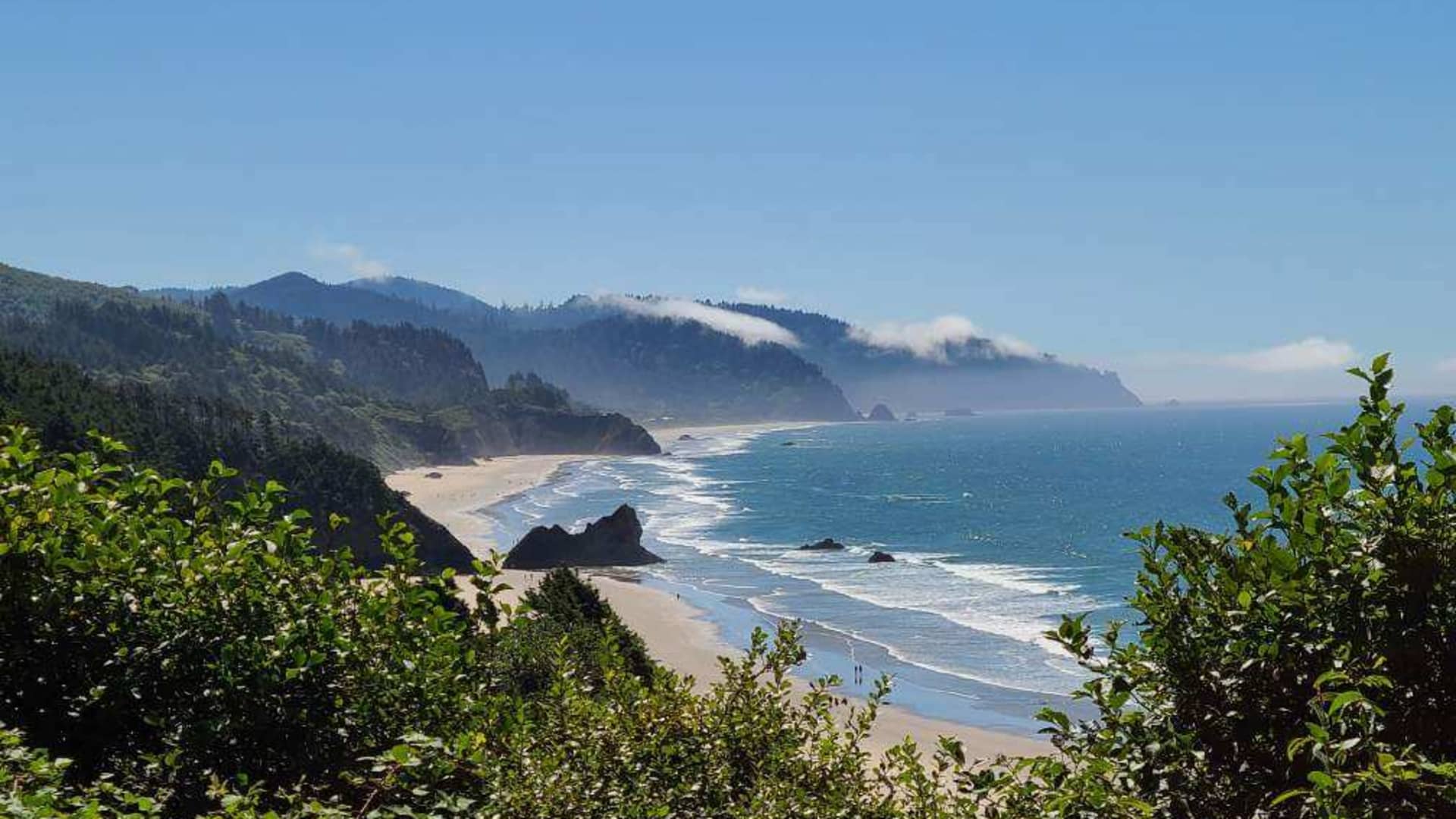 Andrew snapped this photo passing Cannon Beach in Oregon