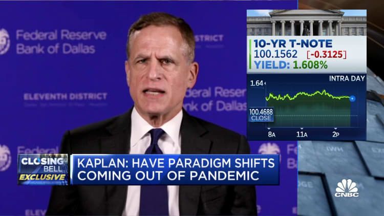Dallas Fed's Kaplan: There's a lot of attractiveness around the world for U.S. Treasurys