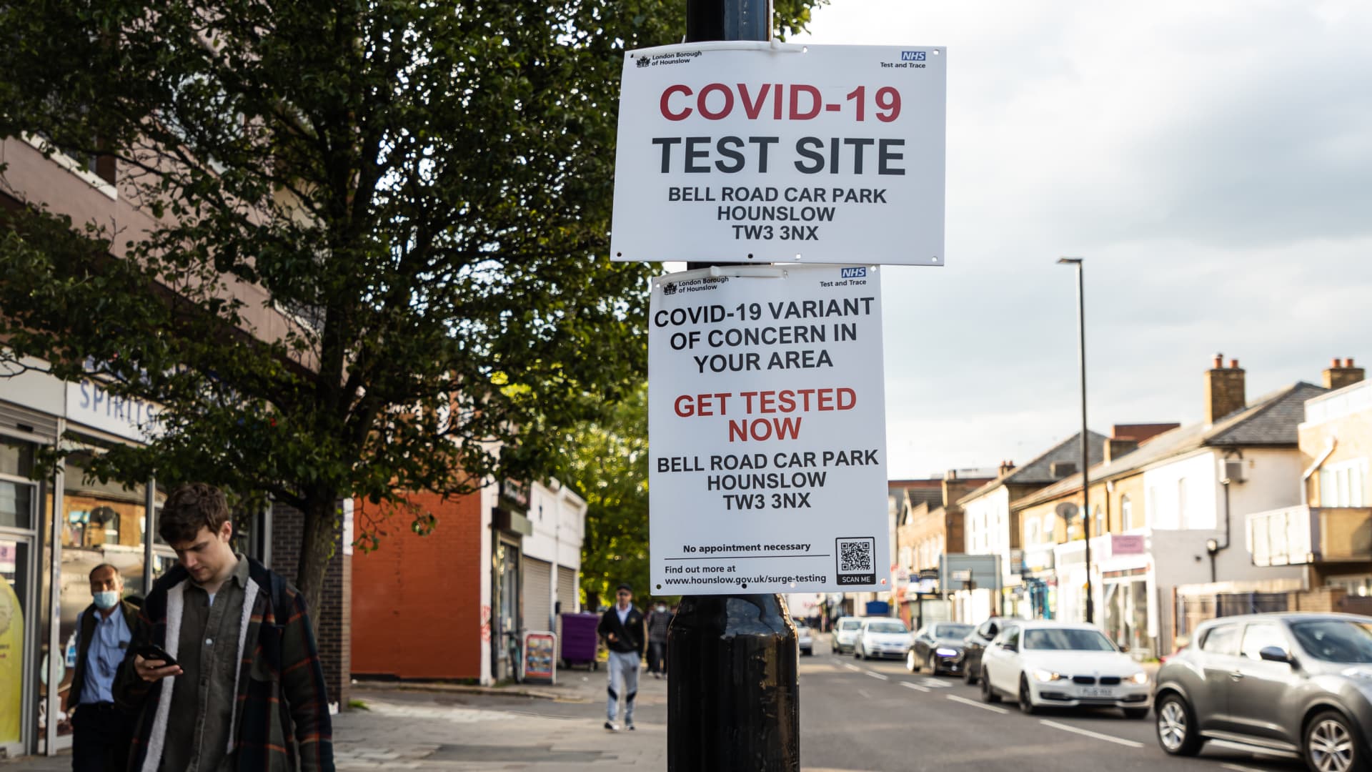 Hounslow, London, which has become one of the U.K.'s biggest hotspots for the variant of coronavirus first identified in India, on Thursday 27th May 2021.