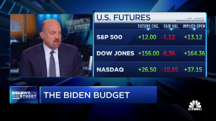 Cramer on infrastructure talks and Biden's $6 trillion budget proposal