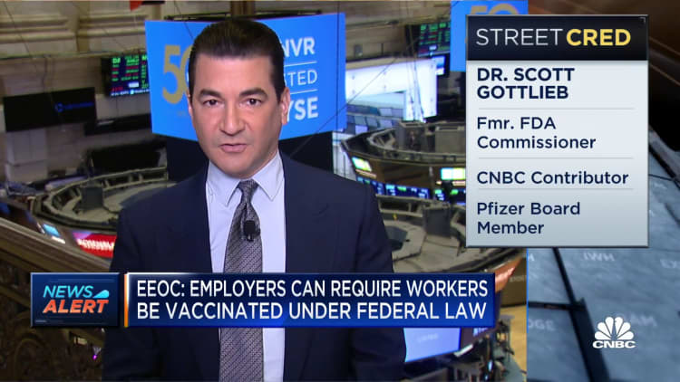 Dr. Scott Gottlieb on employers potentially requiring workers to be vaccinated