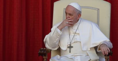 The Vatican says Pope Francis is alert and well a day after intestinal surgery