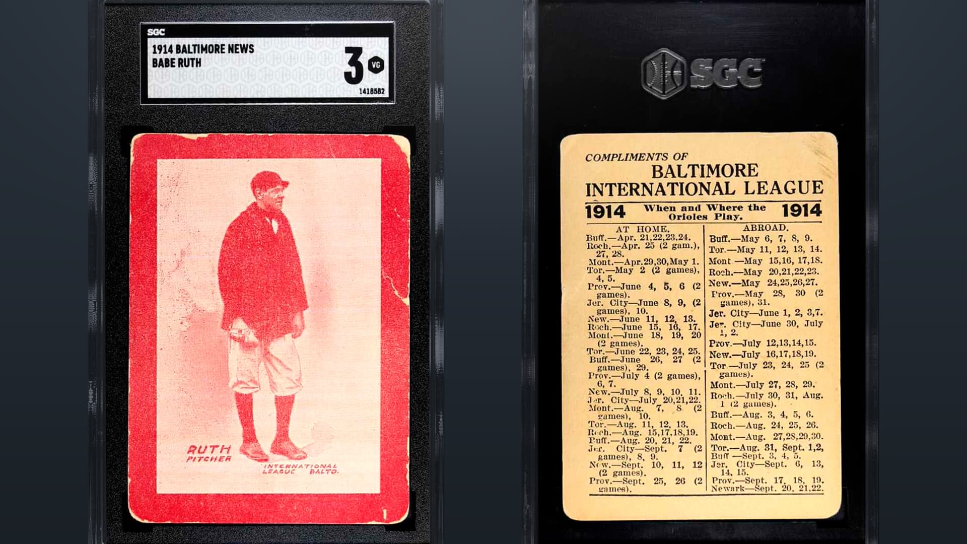 Babe Ruth S 1914 Baltimore Card Valued At 6 Million Sells For Record Price Us Message Board 🦅