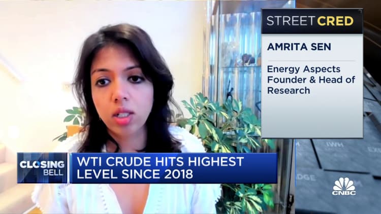 Energy Aspects founder Amrita Sen on high crude levels