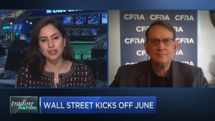 Market's wild swings should subside this month, CFRA's Sam Stovall says