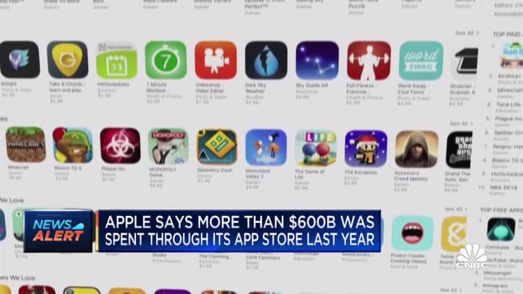 Apple: More than $600 billion was spent through App Store last year