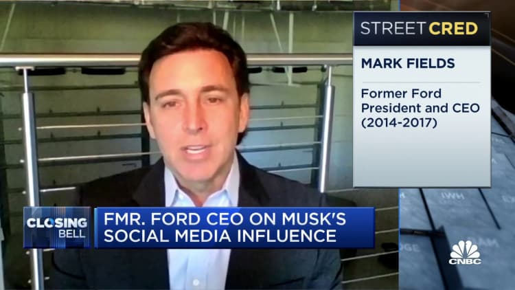 Former Ford CEO Mark Fields on Elon Musk's social media influence