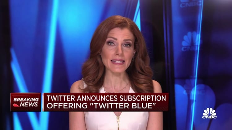 Twitter announces subscription offering called 'Twitter Blue'