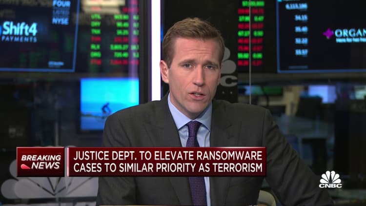 Justice Dept. elevates ransomware cases to same level as terrorism