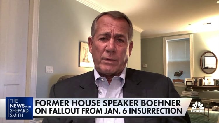 Former House Speaker John Boehner on Republican party divide, January 6 insurrection